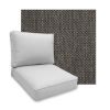 Sunbrella Tailored Smoke Patio Chair Replacement Cushions