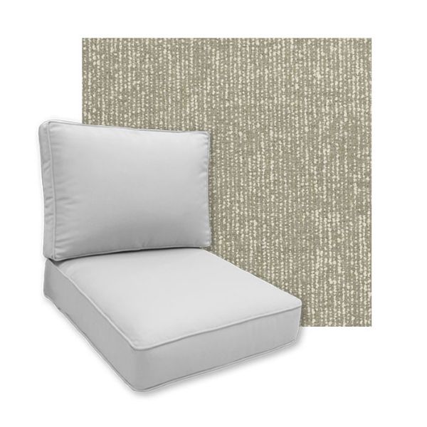 Sunbrella Vista Seasalt Patio Chair Replacement Cushions