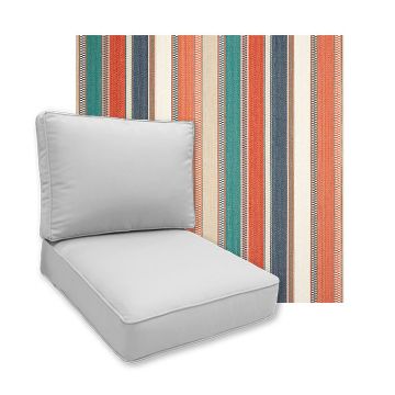 Sunbrella Ascend Tropical Patio Chair Replacement Cushions