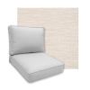 Sunbrella Litchfield Eggshell Patio Chair Replacement Cushions