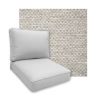Sunbrella Litchfield Fog Patio Chair Replacement Cushions