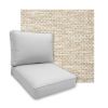 Sunbrella Litchfield Sand Patio Chair Replacement Cushions