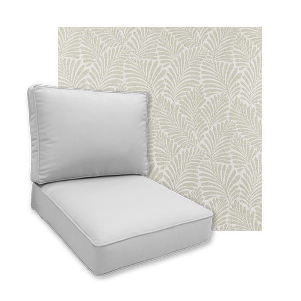 Sunbrella Frond Spring Patio Chair Replacement Cushions