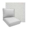 Sunbrella Underline Dove Patio Chair Replacement Cushions