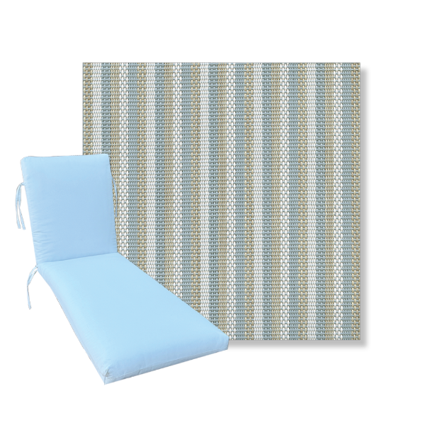 Classic Universal Chaise Lounge Cushions | Phifertex Sling Fabrics | 3 Sizes