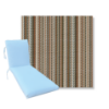 Picture of Phifertex Brooklyn Stripe Clay Chaise Lounge Cushion