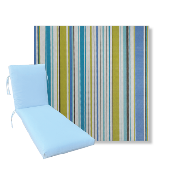 Classic Universal Chaise Lounge Cushions | Phifertex Sling Fabrics | 3 Sizes
