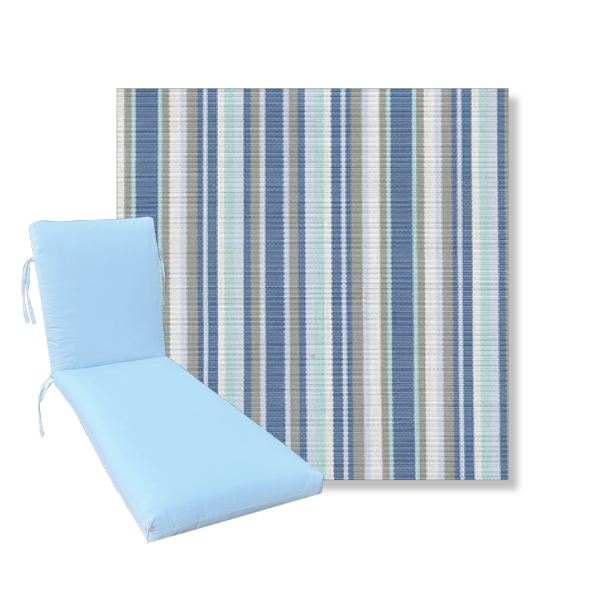 Classic Universal Chaise Lounge Cushions | Phifertex Sling Fabrics | 3 Sizes