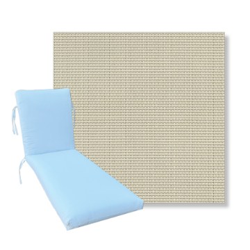 Classic Universal Chaise Lounge Cushions | Phifertex Sling Fabrics | 3 Sizes