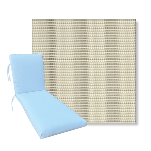 Classic Universal Chaise Lounge Cushions | Phifertex Sling Fabrics | 3 Sizes