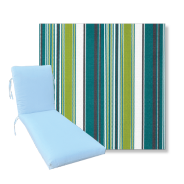 Classic Universal Chaise Lounge Cushions | Twitchell Textilene Sling Fabrics | 3 Sizes