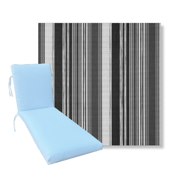Classic Universal Chaise Lounge Cushions | Twitchell Textilene Sling Fabrics | 3 Sizes