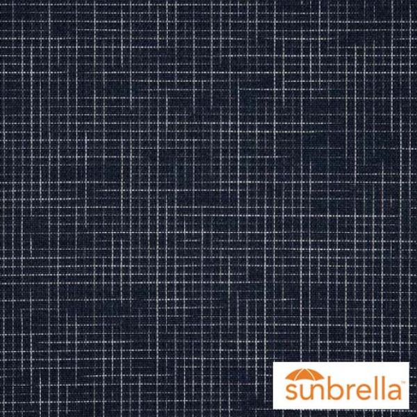 Moments Navy - Sunbrella® Replacement Sling Fabric Sample | Cascadia Outdoor Cushions