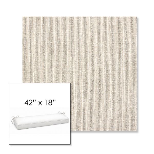 Picture of Adena Sand | Sunbrella® 42" x 18" Outdoor Bench Cushion