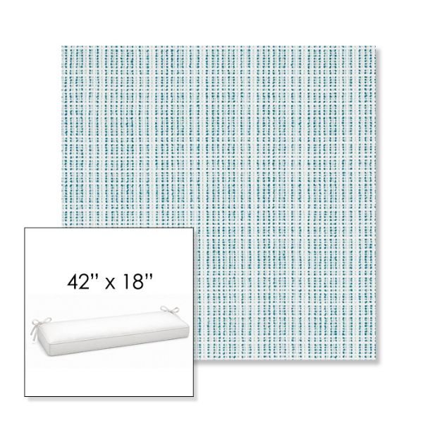 Picture of Benson Lagoon | Sunbrella® 42" x 18" Outdoor Bench Cushion