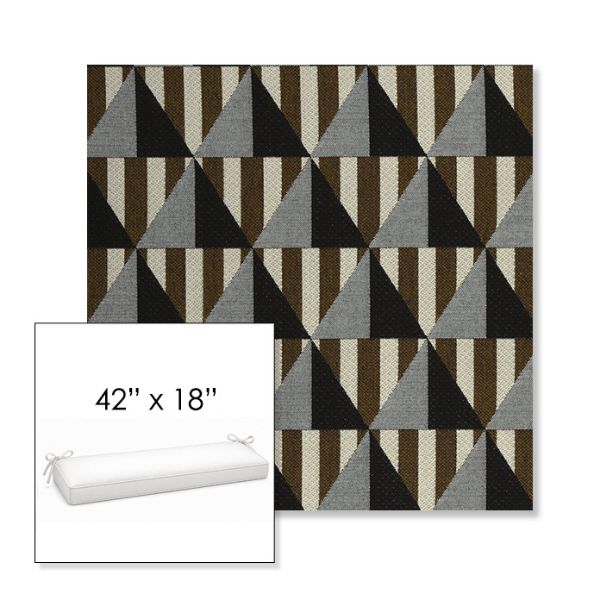 Picture of Buoy Pebble Beach | Sunbrella® 42" x 18" Outdoor Bench Cushion