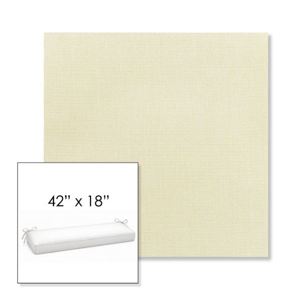 Picture of Canvas Birds Eye | Sunbrella® 42" x 18" Outdoor Bench Cushion