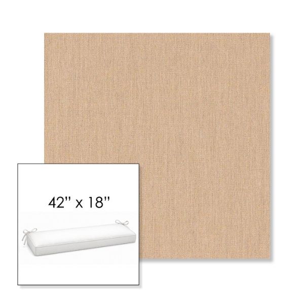 Picture of Cast Sand | Sunbrella® 42" x 18" Outdoor Bench Cushion