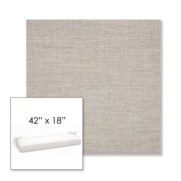 Picture of Cast Silver | Sunbrella® 42" x 18" Outdoor Bench Cushion