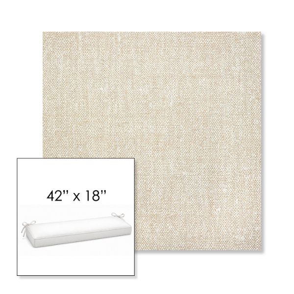 Picture of Chartres Cloud | Sunbrella® 42" x 18" Outdoor Bench Cushion