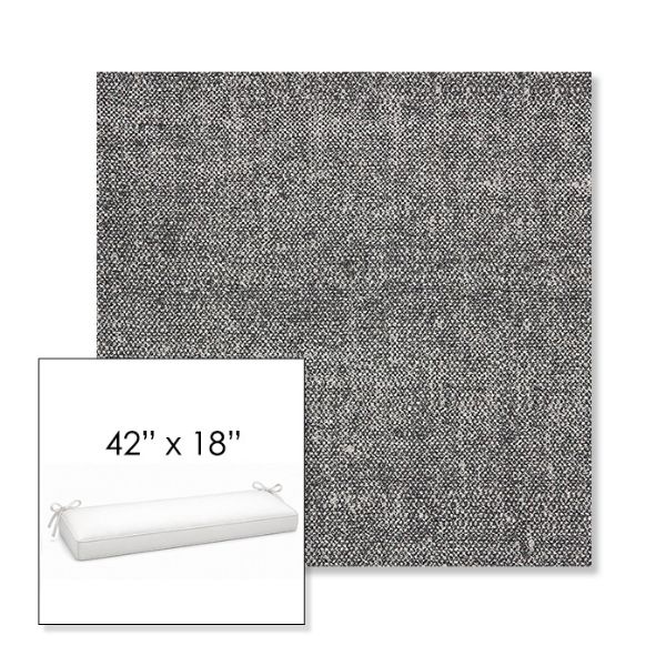 Picture of Chartres Granite | Sunbrella® 42" x 18" Outdoor Bench Cushion