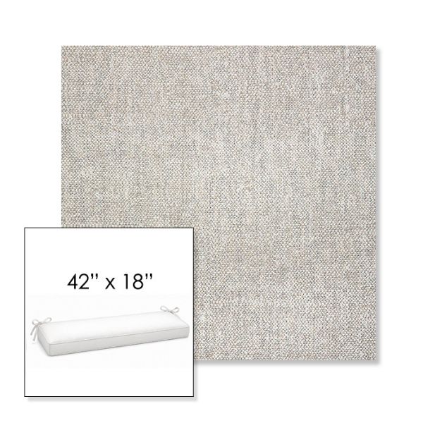 Picture of Chartres Silk | Sunbrella® 42" x 18" Outdoor Bench Cushion