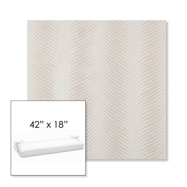 Picture of Clock Out Cloud | Sunbrella® 42" x 18" Outdoor Bench Cushion