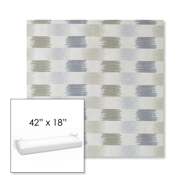 Picture of Dream Mist | Sunbrella® 42" x 18" Outdoor Bench Cushion