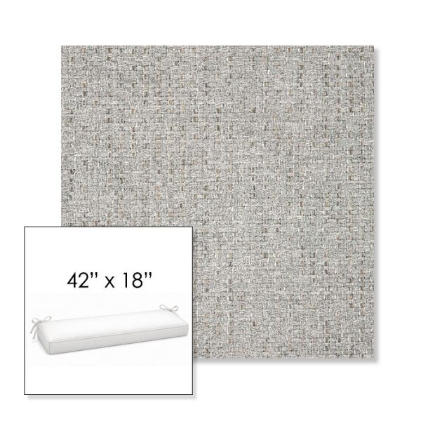 Picture of Dumont Dove | Sunbrella® 42" x 18" Outdoor Bench Cushion