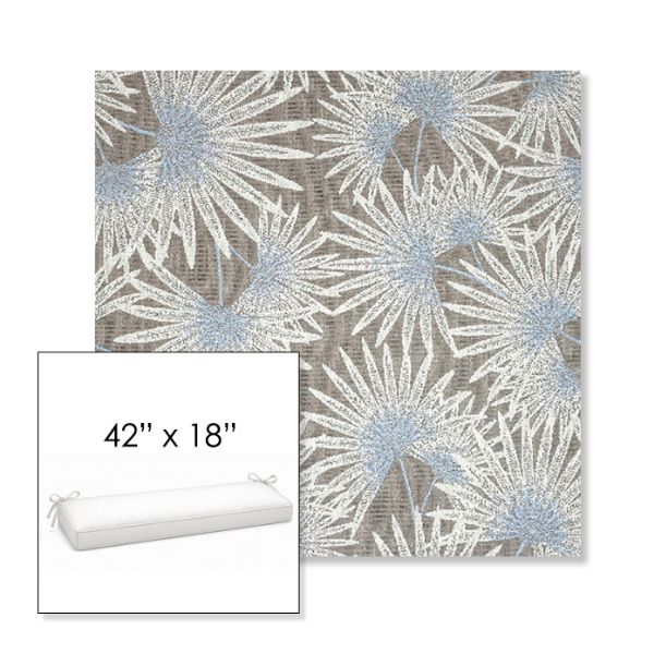 Picture of Etta Vapor | Sunbrella® 42" x 18" Outdoor Bench Cushion