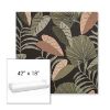 Picture of Fernie Midnight Garden | Sunbrella® 42" x 18" Outdoor Bench Cushion