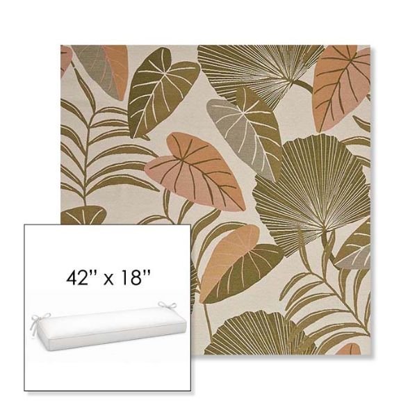 Picture of Fernie Mimosa | Sunbrella® 42" x 18" Outdoor Bench Cushion