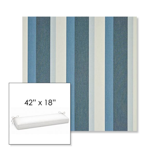 Picture of Gateway Coast | Sunbrella® 42" x 18" Outdoor Bench Cushion