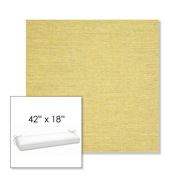 Picture of Idol Canary | Sunbrella® 42" x 18" Outdoor Bench Cushion