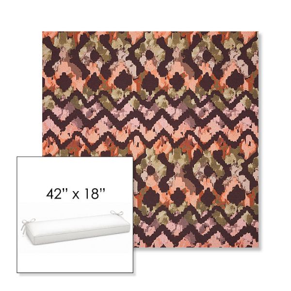Picture of Inga Gypsy | Sunbrella® 42" x 18" Outdoor Bench Cushion