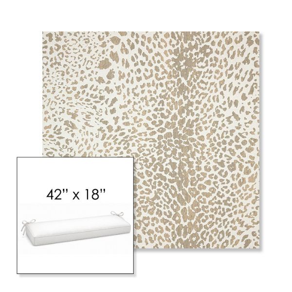 Picture of Instinct Dune | Sunbrella® 42" x 18" Outdoor Bench Cushion