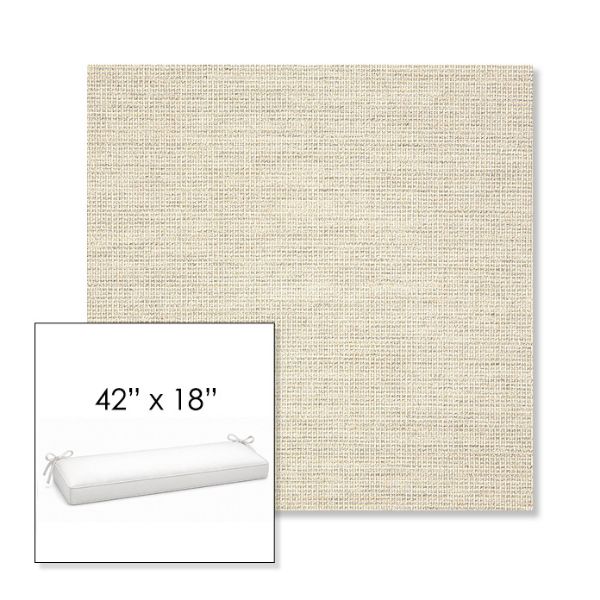 Picture of Kudos Mortar | Sunbrella® 42" x 18" Outdoor Bench Cushion