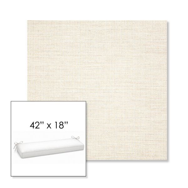 Picture of Kudos Vellum | Sunbrella® 42" x 18" Outdoor Bench Cushion