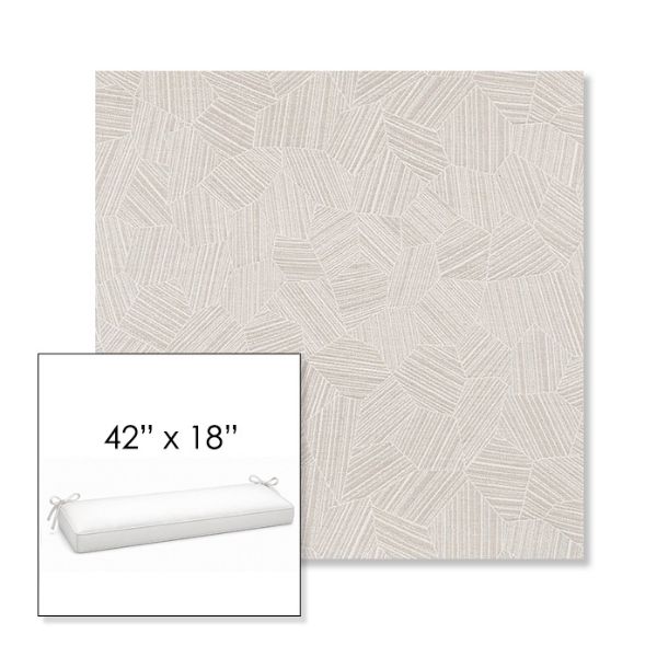 Picture of Leaf Structure Cloud | Sunbrella® 42" x 18" Outdoor Bench Cushion