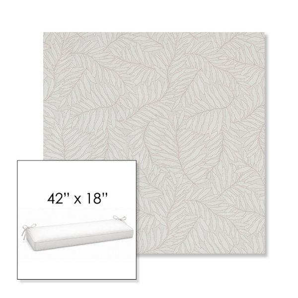 Picture of Lively Parchment | Sunbrella® 42" x 18" Outdoor Bench Cushion