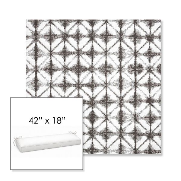 Picture of Midori Stone | Sunbrella® 42" x 18" Outdoor Bench Cushion