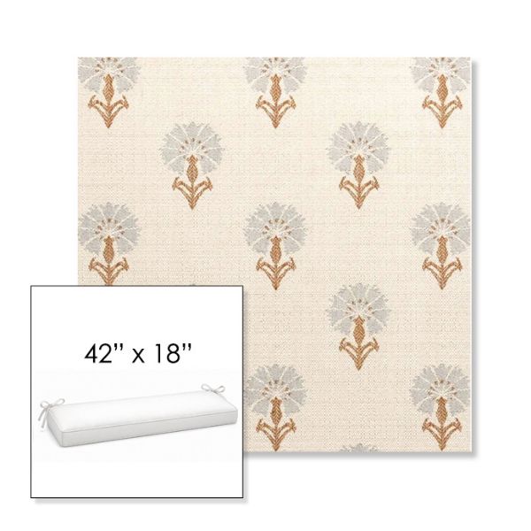 Picture of Mira Chai | Sunbrella® 42" x 18" Outdoor Bench Cushion