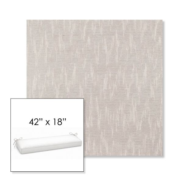 Picture of Mountains Snow | Sunbrella® 42" x 18" Outdoor Bench Cushion