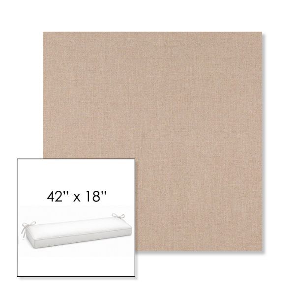 Picture of Nuance Dove | Sunbrella® 42" x 18" Outdoor Bench Cushion