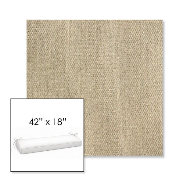 Picture of Pique Sand | Sunbrella® 42" x 18" Outdoor Bench Cushion