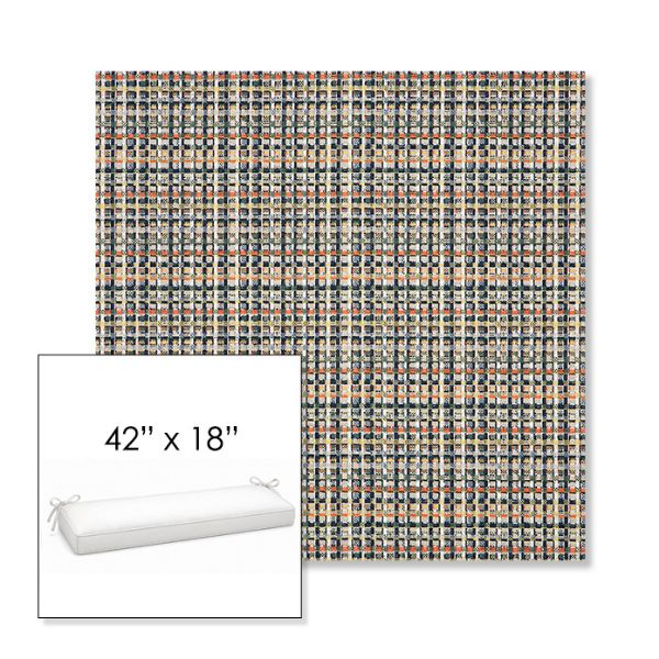 Picture of Principle Tropics | Sunbrella® 42" x 18" Outdoor Bench Cushion