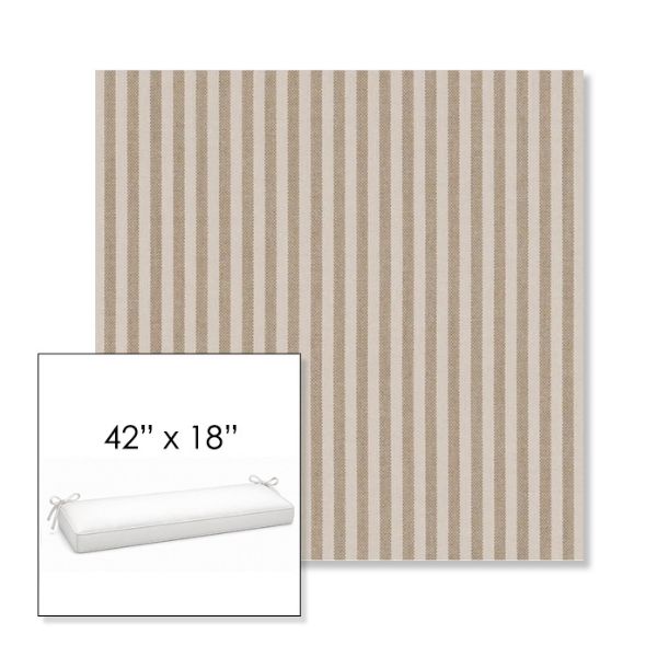 Picture of Refresh Dune | Sunbrella® 42" x 18" Outdoor Bench Cushion