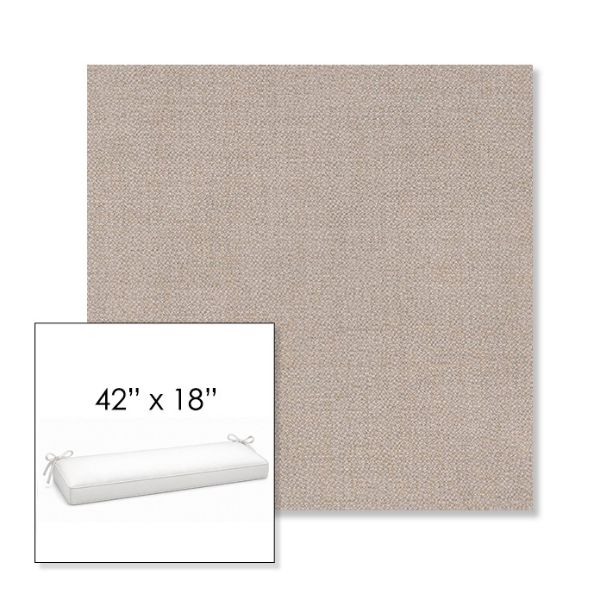 Picture of Remix Silk | Sunbrella® 42" x 18" Outdoor Bench Cushion