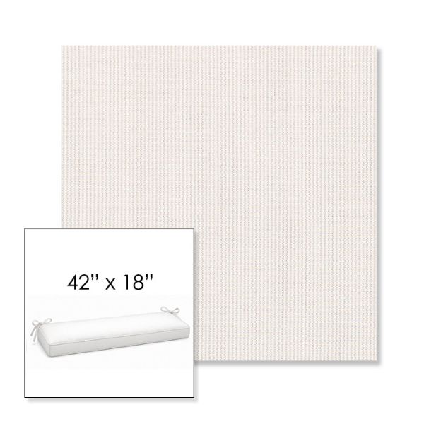 Picture of Replay Linen | Sunbrella® 42" x 18" Outdoor Bench Cushion