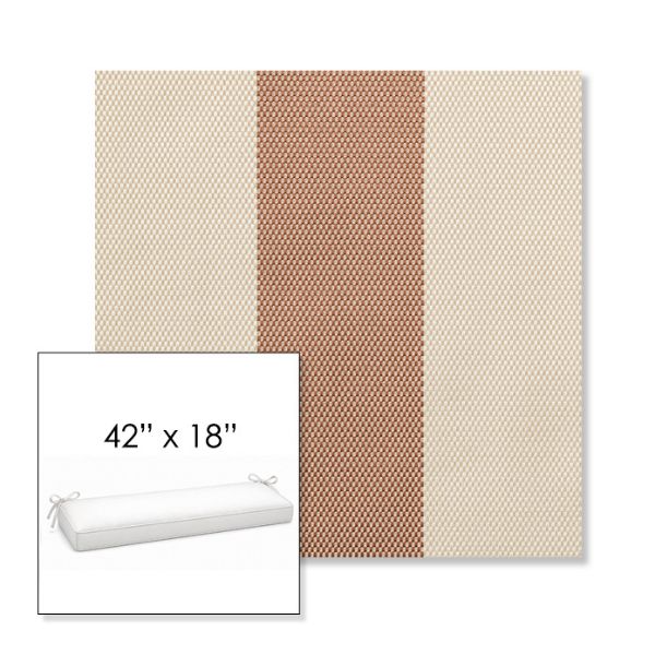 Picture of Rothko Pink Lady | Sunbrella® 42" x 18" Outdoor Bench Cushion